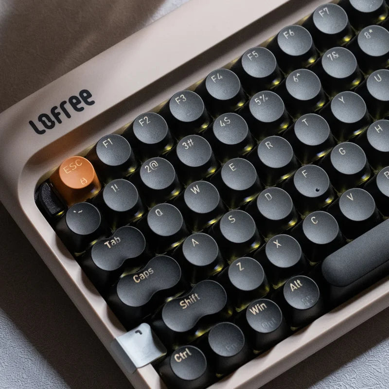 Lofree 1970s Tri-mode Hot-Swap Retro Wireless Mechanical Keyboard (Olive)