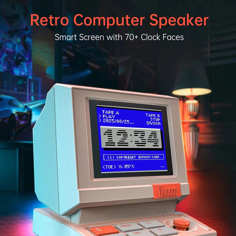 Divoom MiniToo Retro Pixel Bluetooth Speaker