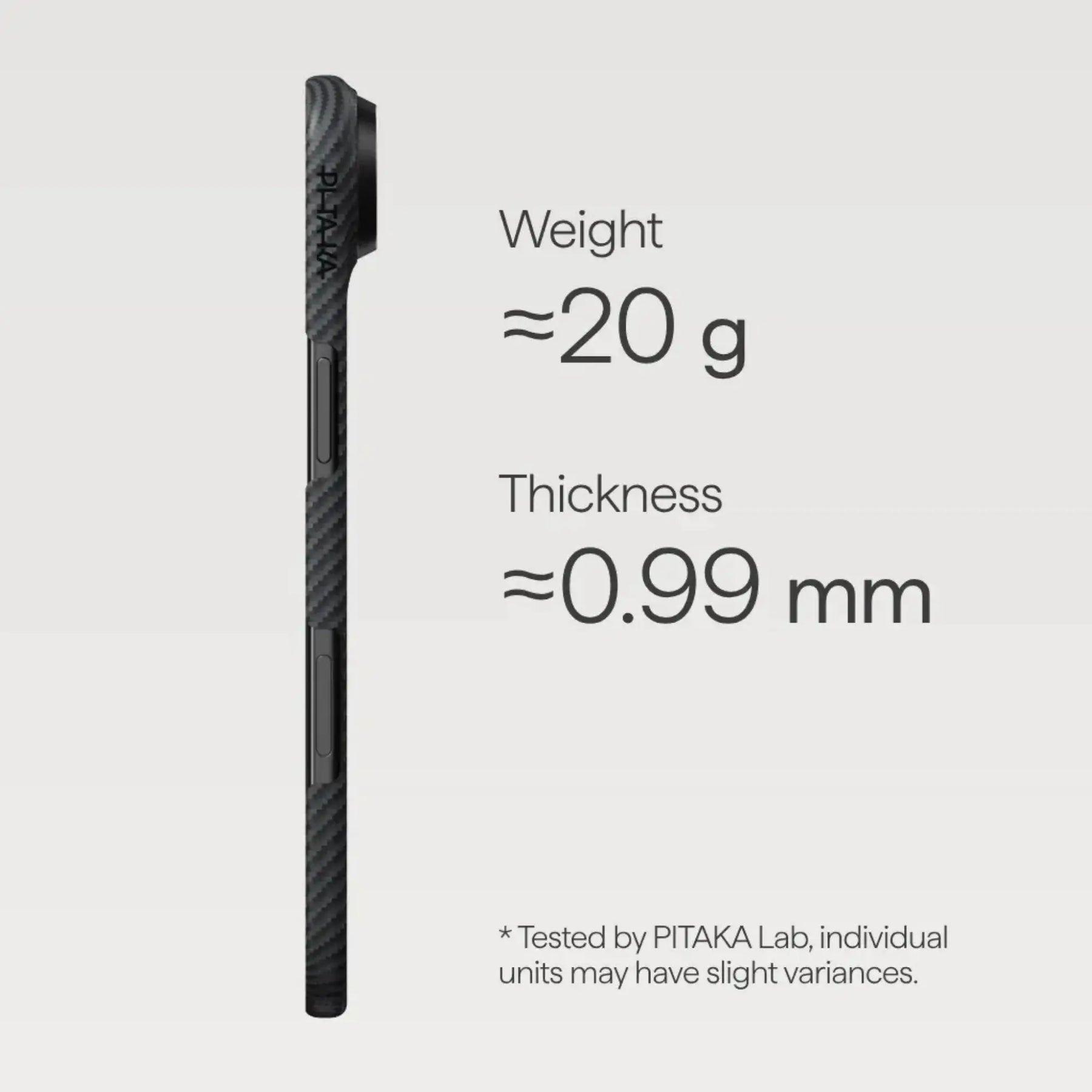 PITAKA Aramid Fibre Ultra-Slim Case