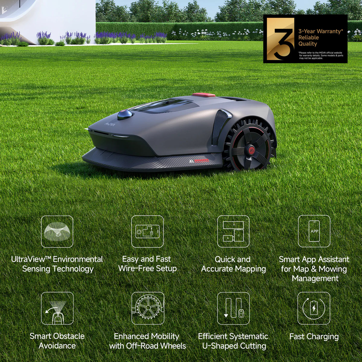 MOVA LiDAX Ultra 1000 Robot Lawn Mower