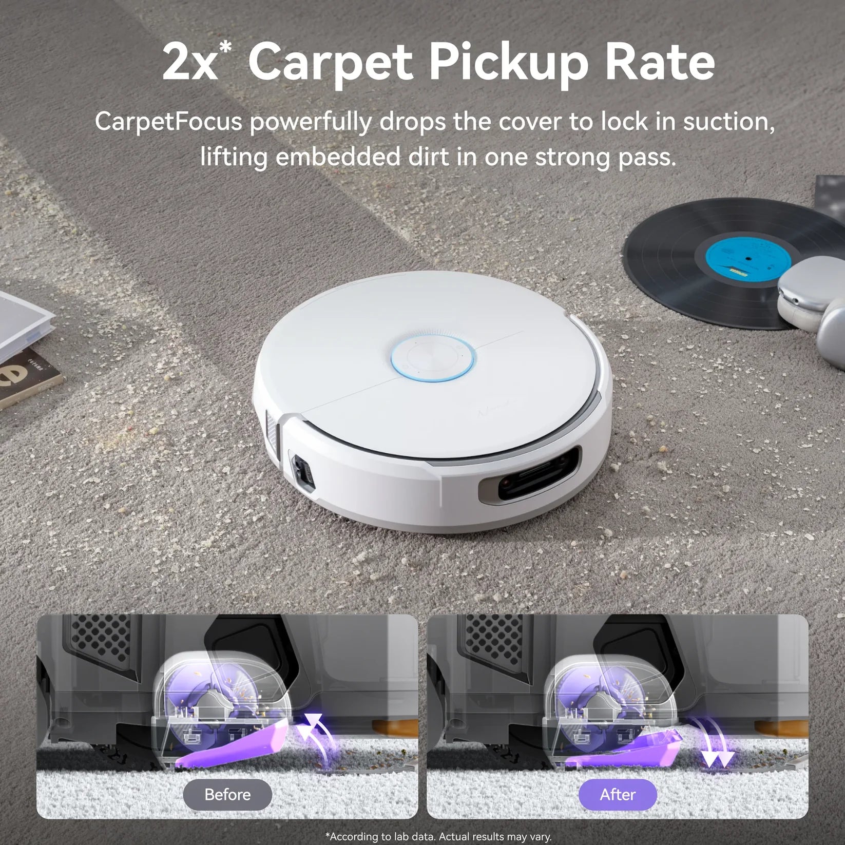 Narwal Flow Robotic Vacuum and Mop with Real-Time Self-Cleaning Track Mop