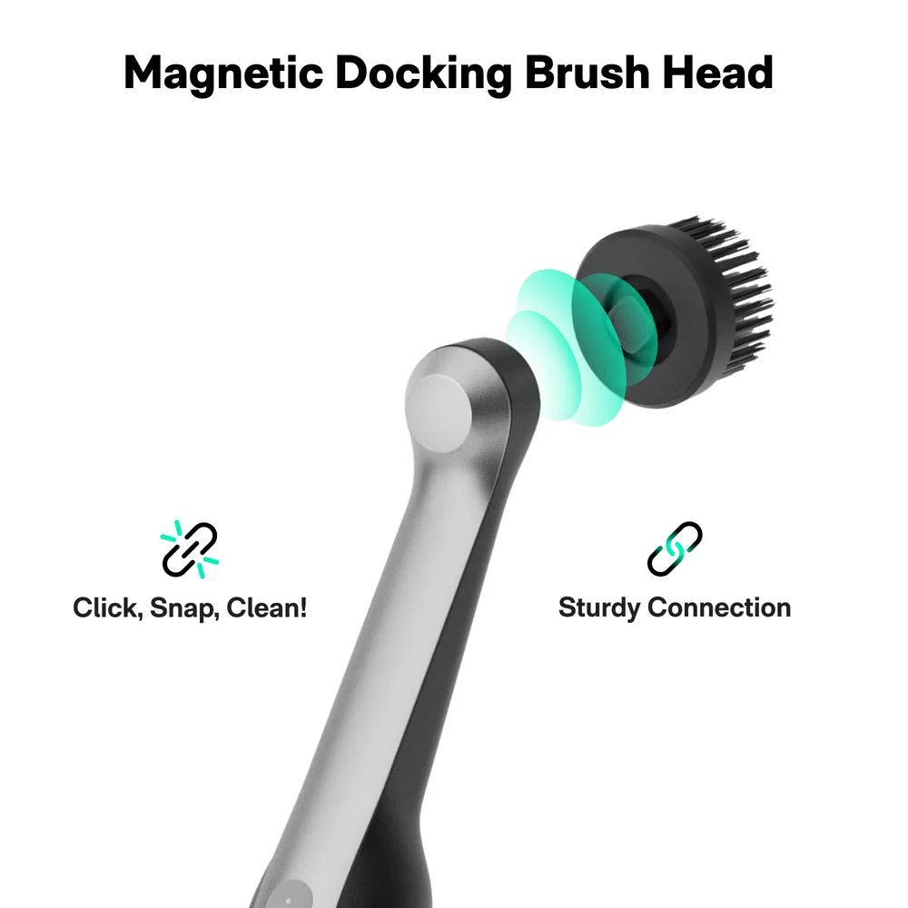 HOTO Wand Cordless Waterproof Spin Scrubber 12-Piece Kit