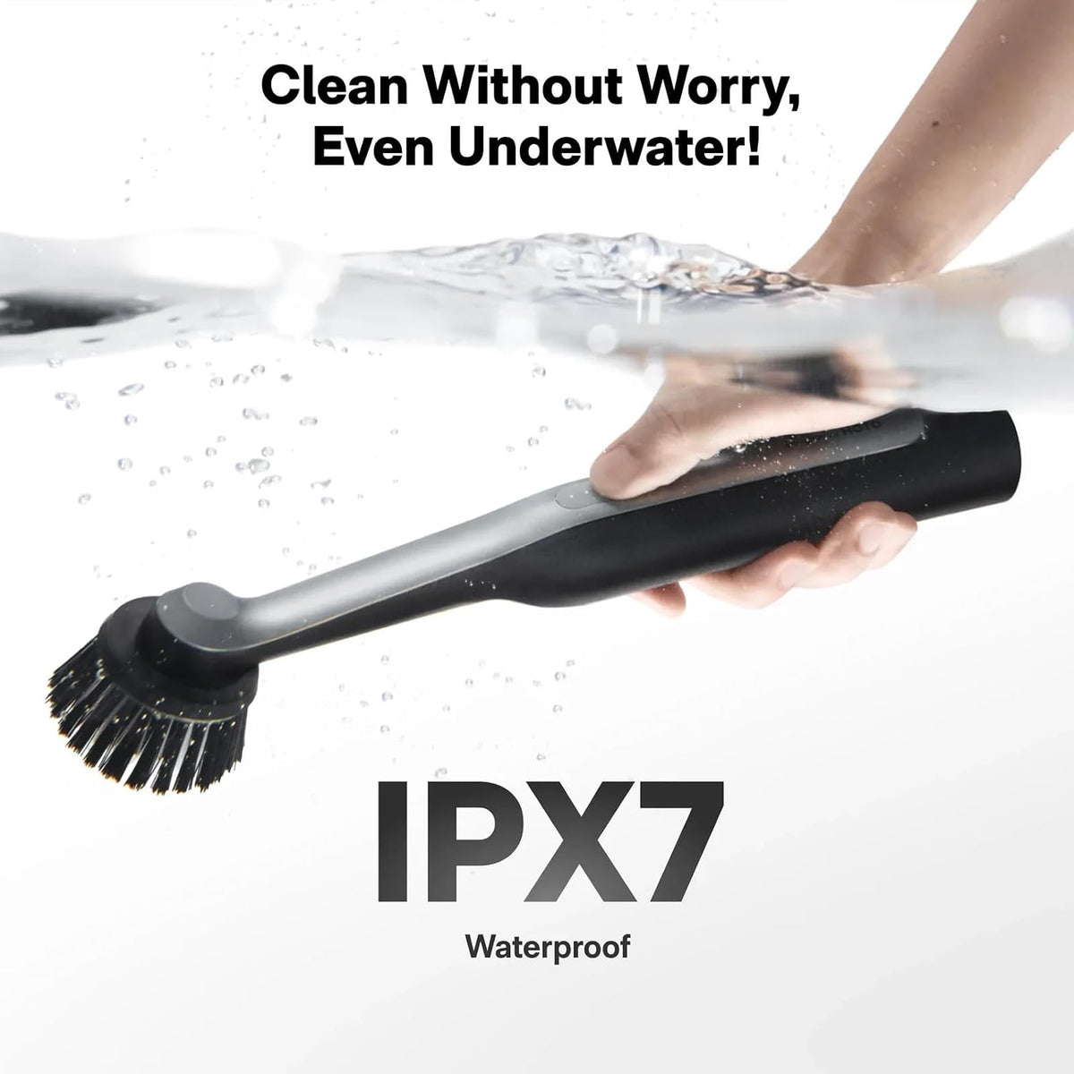 HOTO Wand Cordless Waterproof Spin Scrubber 12-Piece Kit