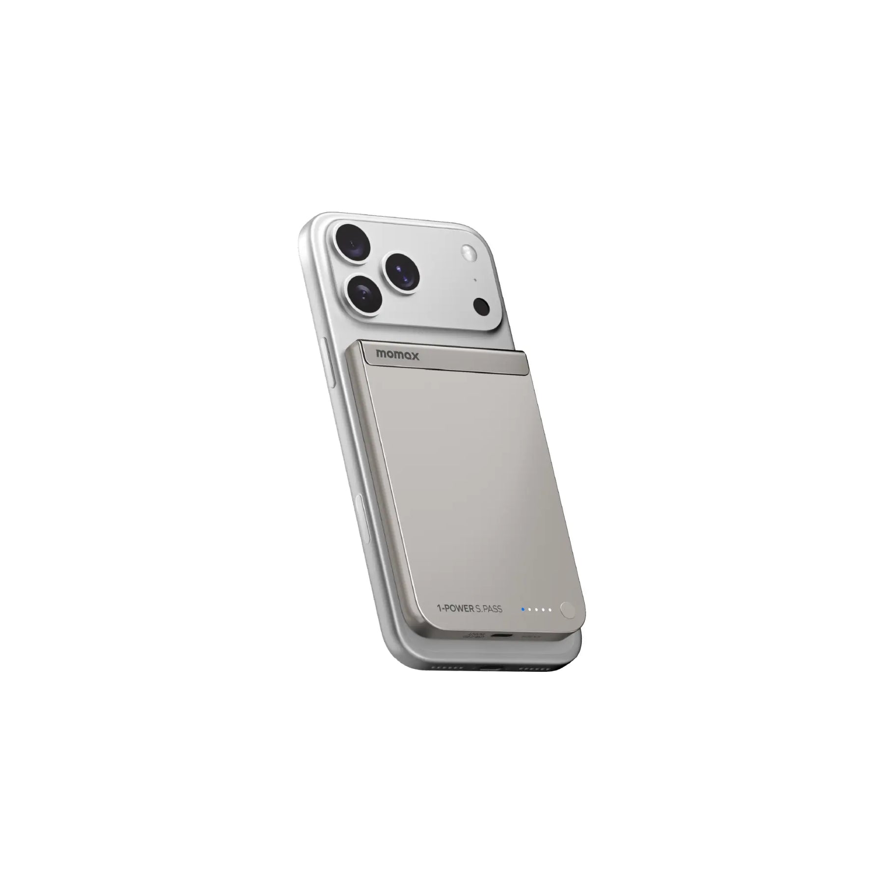 MOMAX 1-Power S.Pass 5000mAh Qi2 Magnetic Wireless Battery Pack