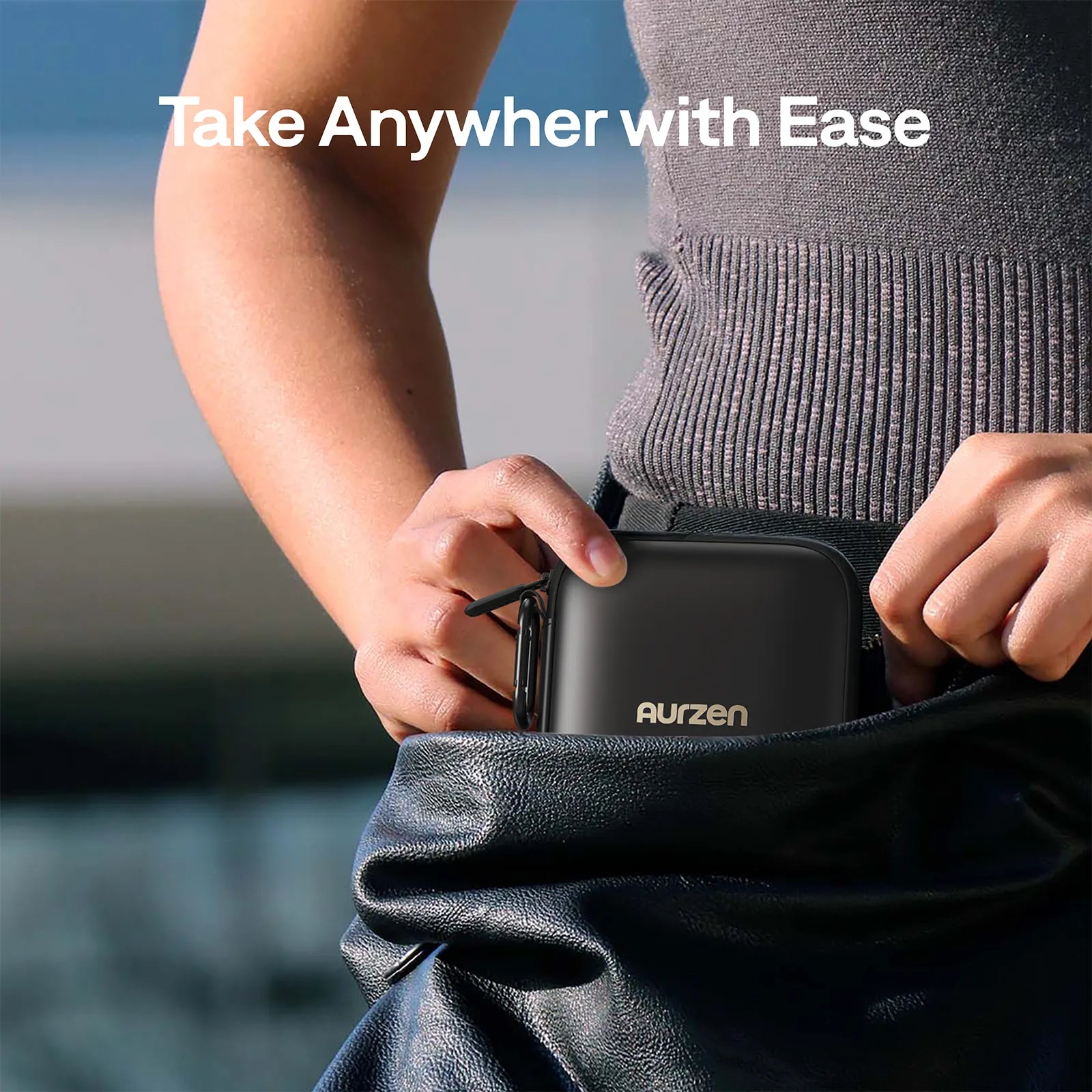 Aurzen ZIP Tri-Fold Portable Projector Case