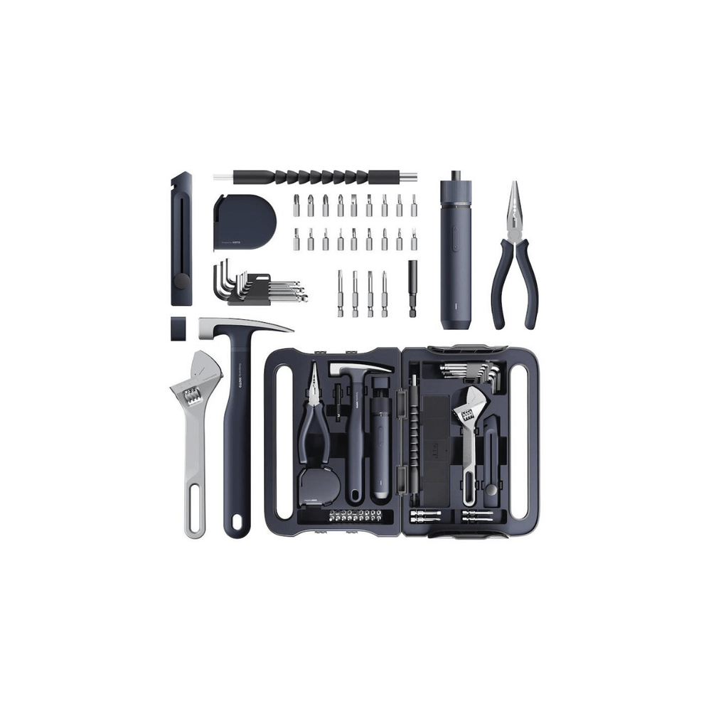 HOTO 40PC Household Tool Kit with Electric Screwdriver