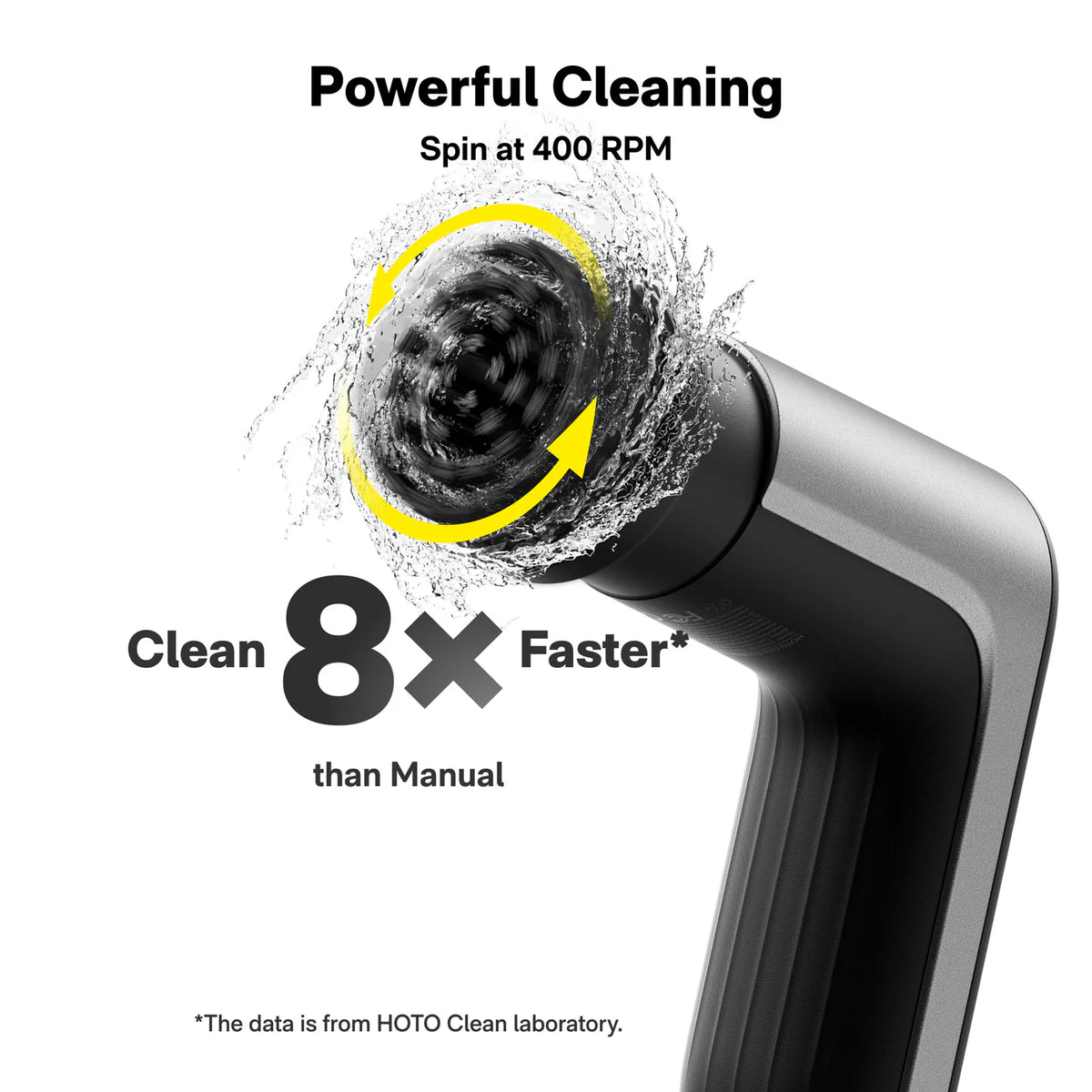 HOTO Grip Cordless Spin Ultralight Waterproof Scrubber