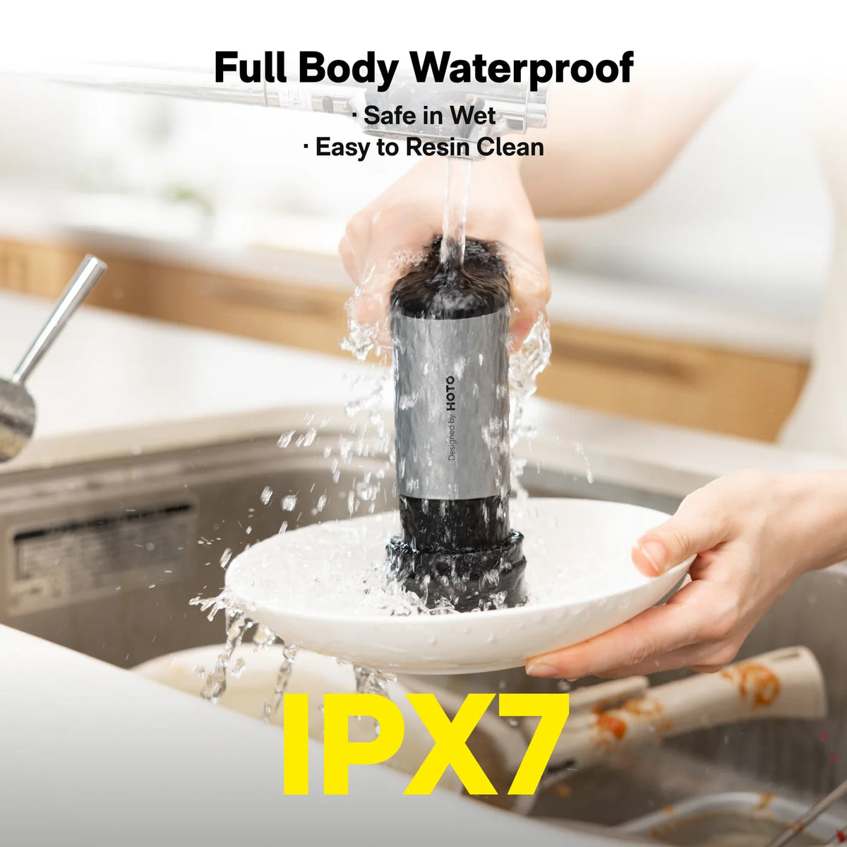 HOTO Grip Cordless Spin Ultralight Waterproof Scrubber