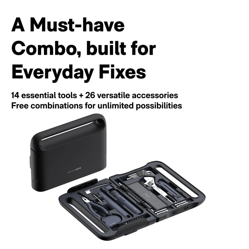HOTO 40PC Household Tool Kit with Electric Screwdriver