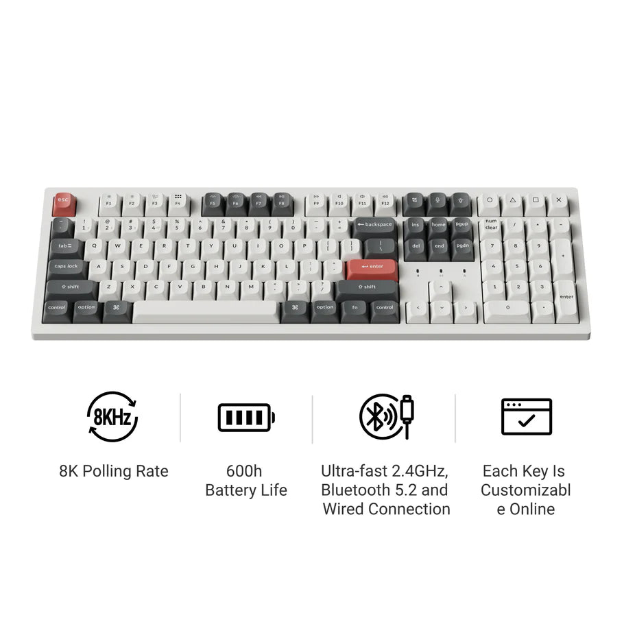 Keychron K10 Ultra 8K Wireless Custom Mechanical Keyboard