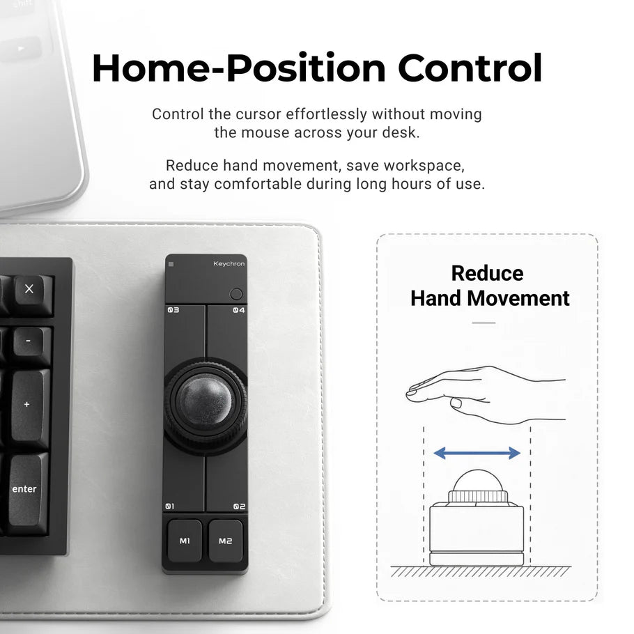Keychron Nape Pro Wireless Trackball Mouse