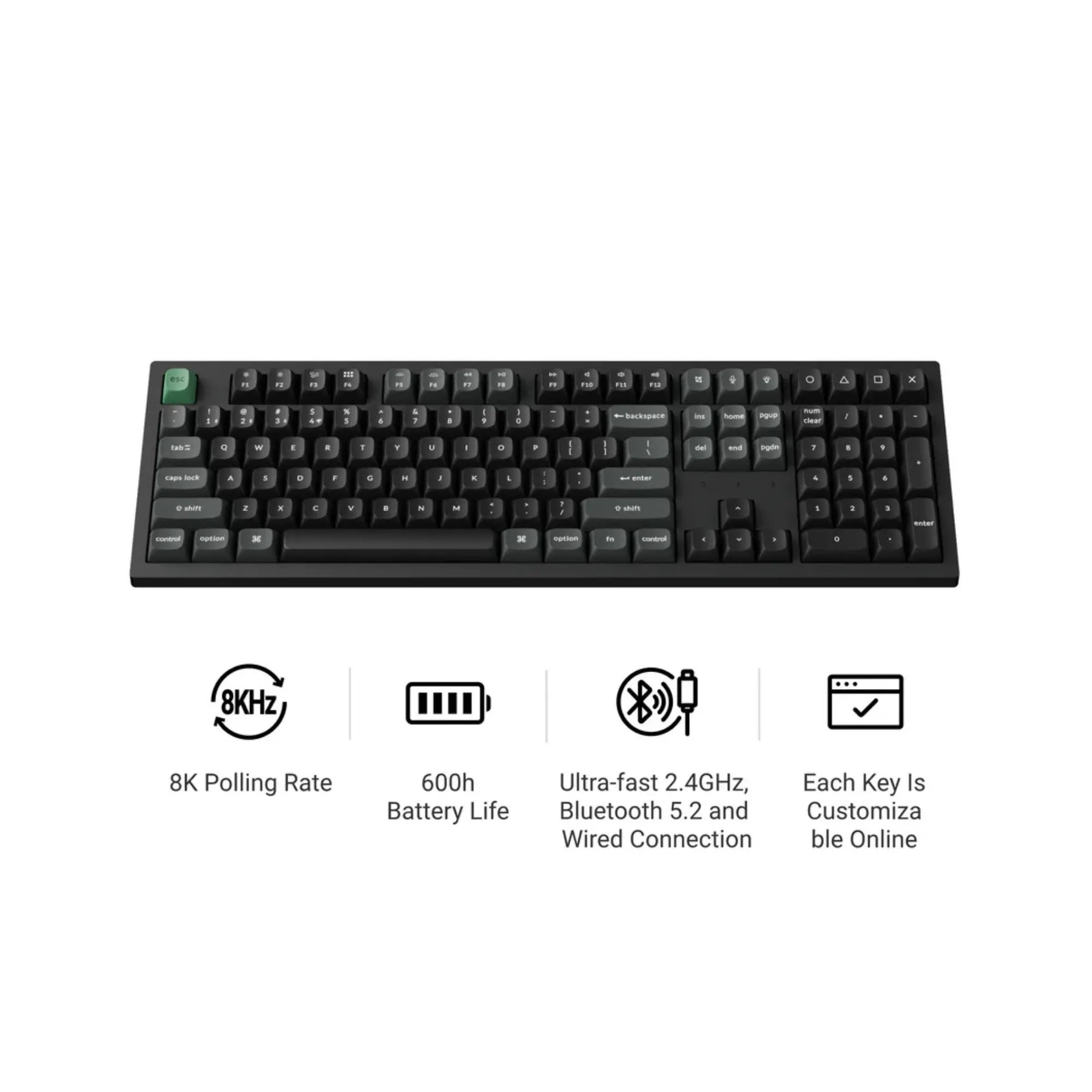 Keychron K10 Ultra 8K Wireless Custom Mechanical Keyboard