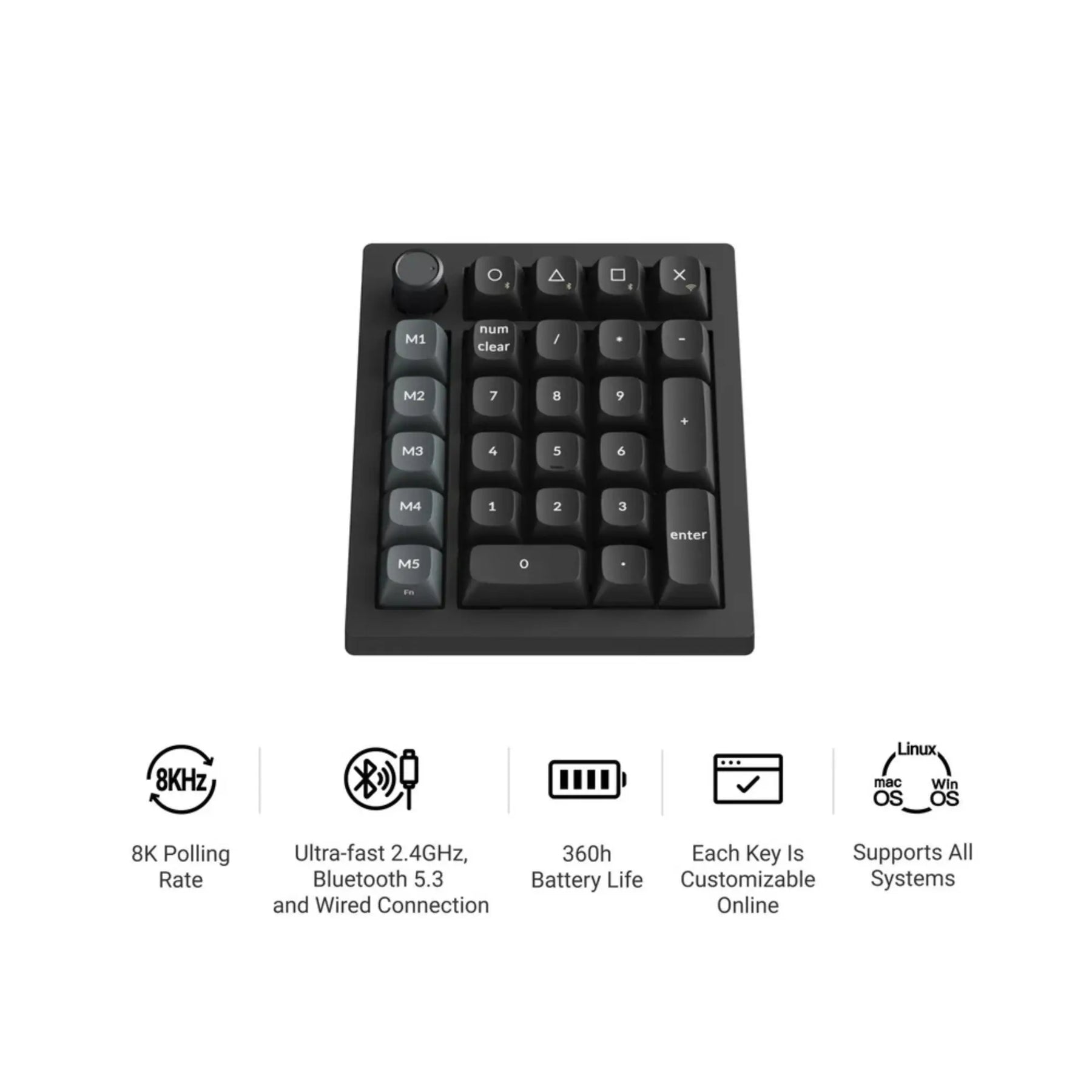 Keychron V0 Ultra 8K Wireless Custom Number Pad