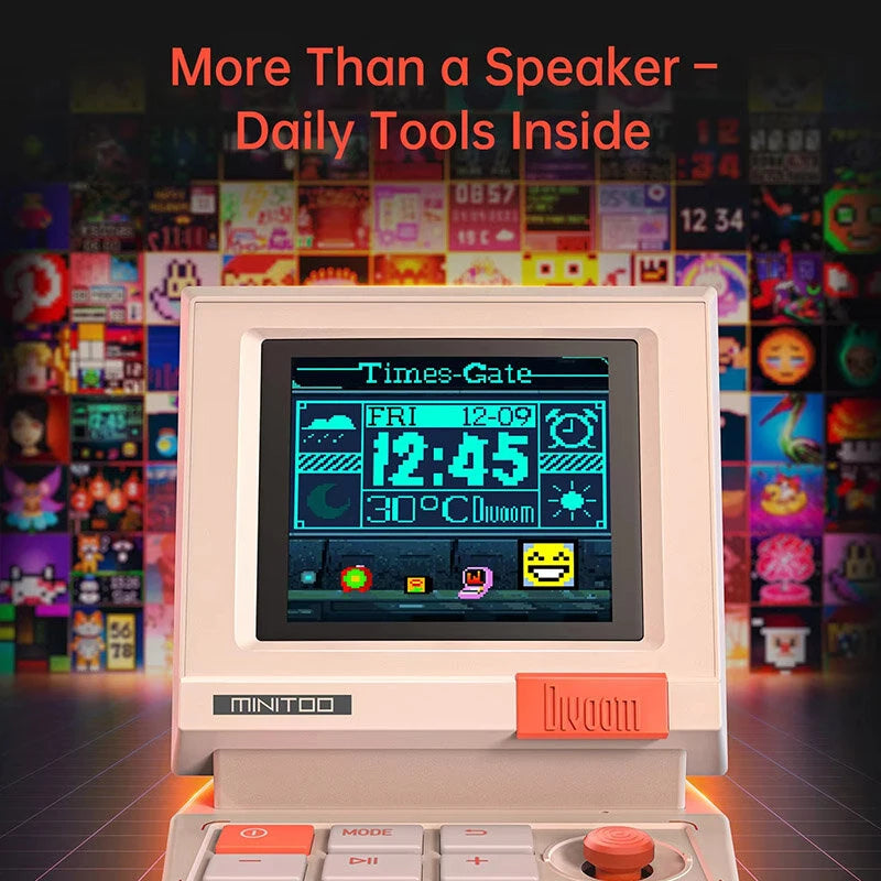Divoom MiniToo Retro Pixel Bluetooth Speaker