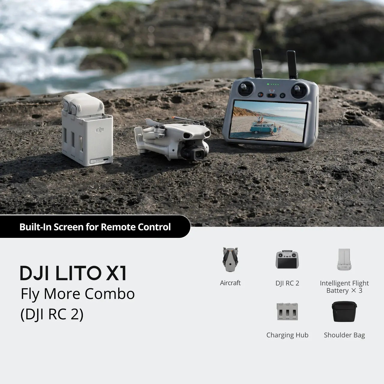 The DJI Lito X1 Fly More Combo (DJI RC 2)