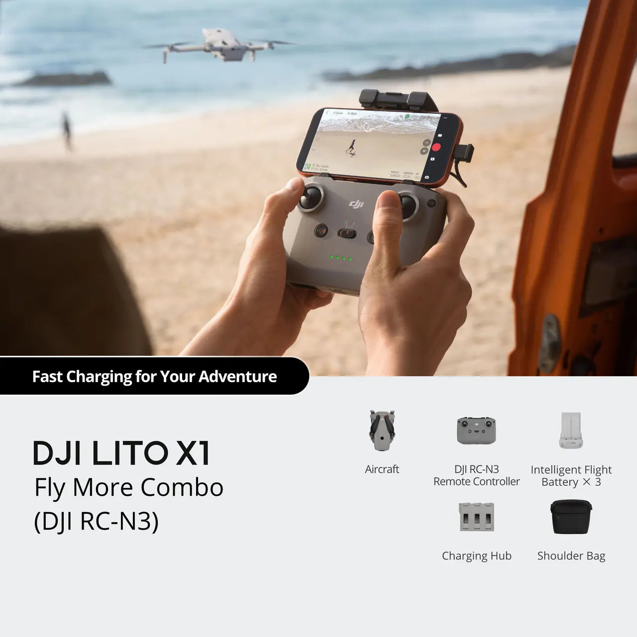 DJI Lito X1 Fly More Combo (DJI RC-N3)