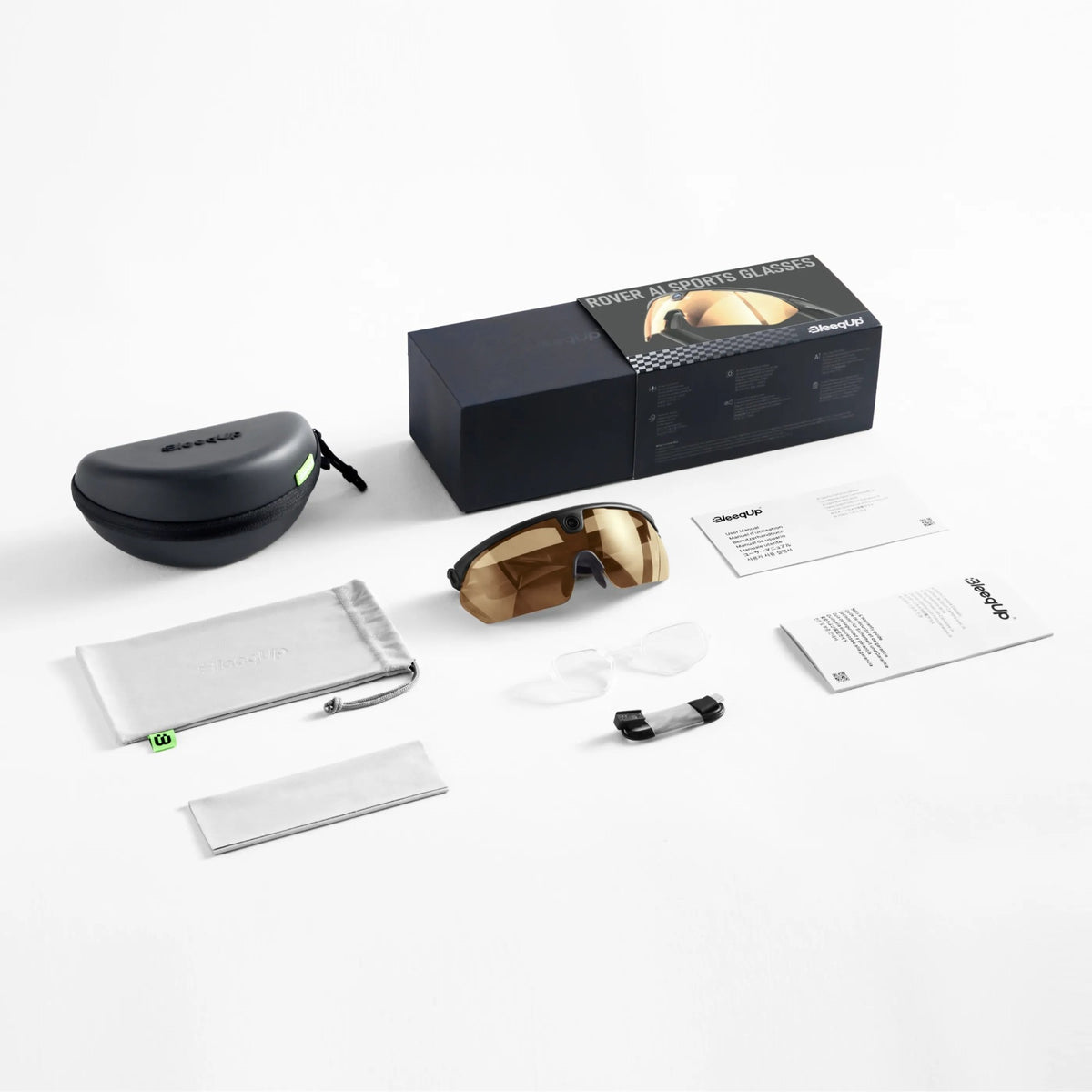BleeqUp Rover (Gen 2) 64G AI Sports Camera Glasses