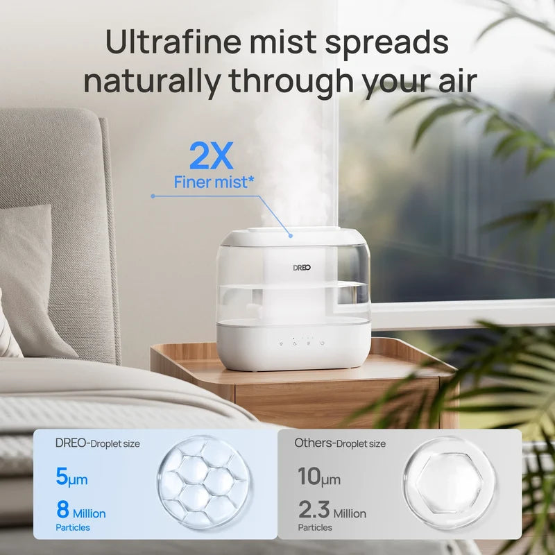 DREO Humidifier 311S Cool Mist Humidifier 4L