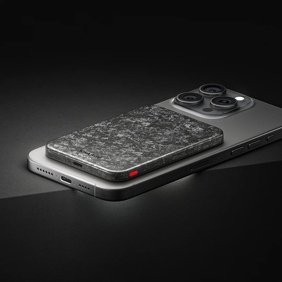 Sharge CarbonMag Wireless Carbon Fiber Power Bank